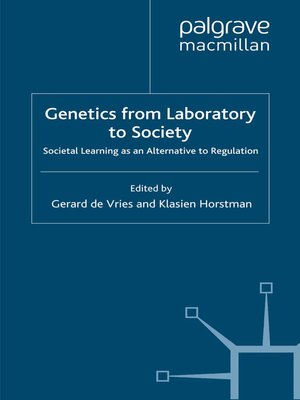 cover image of Genetics from Laboratory to Society
